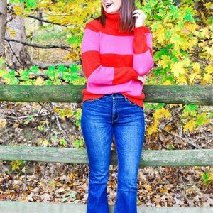 Isaac Mizrahi | Striped Turtleneck Sweater
